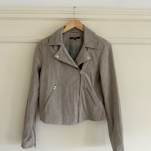 Quince Jackets & Blazers - New Quince suede biker jacket